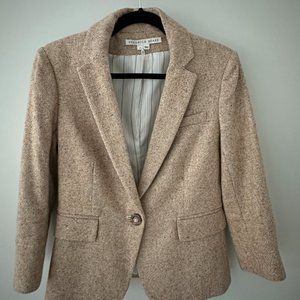 Veronica Beard Tan Tweed 3/4-sleeve blazer (4)